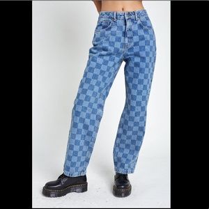 Ragged Priest checkerboard jeans